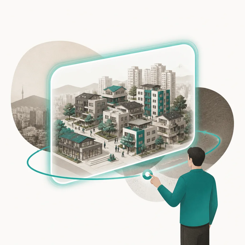 Exploring the district in high-quality 3D